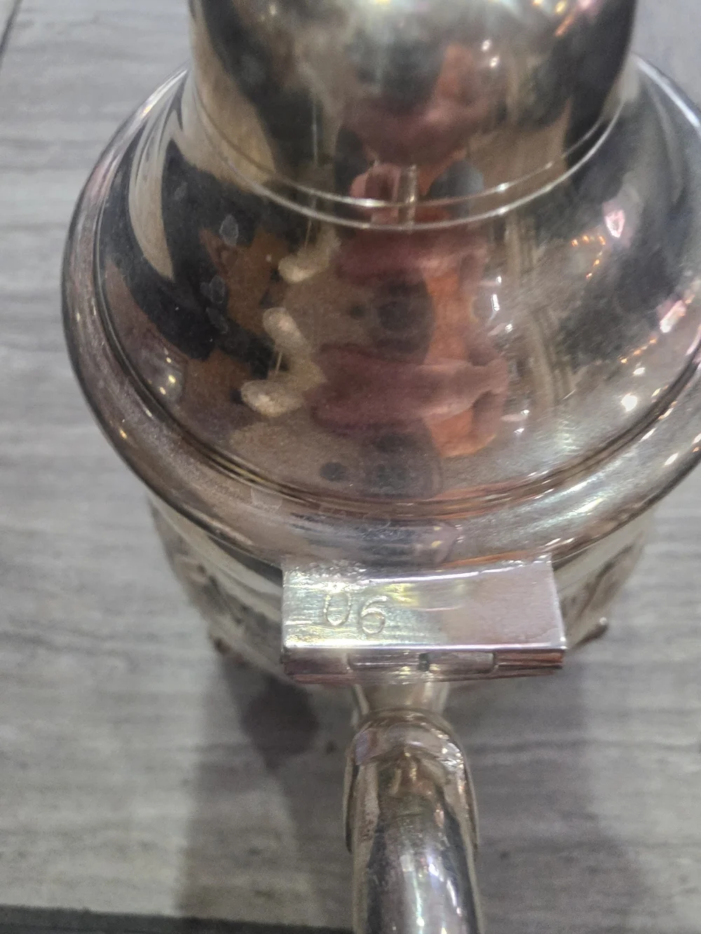Silver-Tone Ornate Teapot - Elegant Serving Teapot